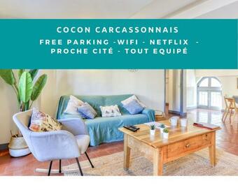 Apartamento Cocon Carcassonnais - Parking Gratuit - Wifi - Netflix - Proche Cité - Tout Equipée